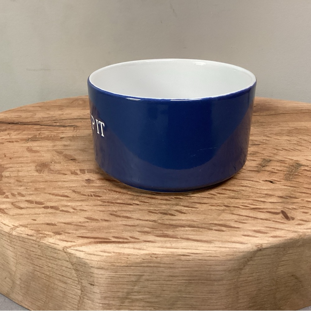 “3/$15” - Blue Ceramic Stoneware “Dip It” Bowl / Very Gently Used Condition - Picture 3 of 11